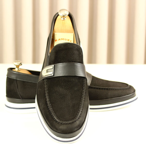 Erkek Casual 1-1 435-NUBUK SIYAH - Image 2