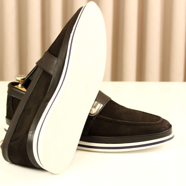Erkek Casual 1-1 435-NUBUK SIYAH - Image 4