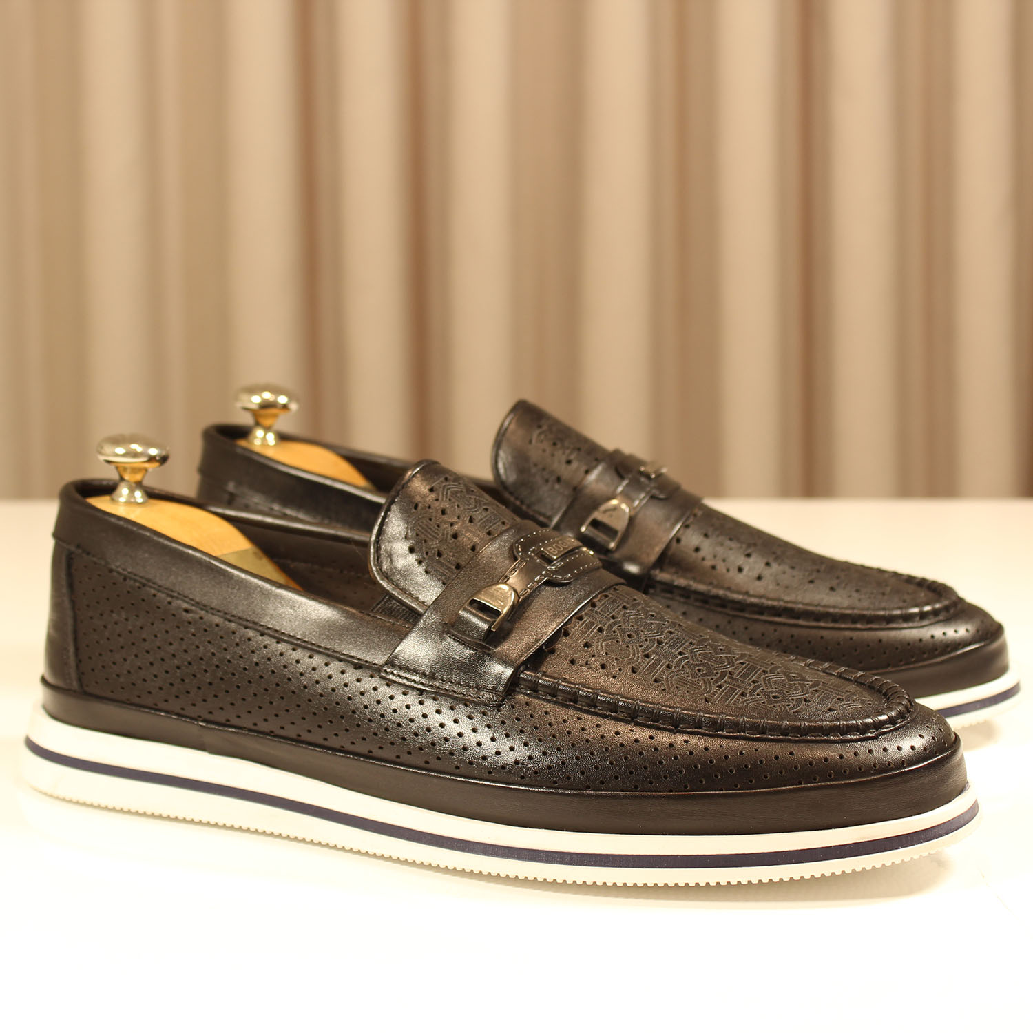 Erkek Casual 1-1 456-LAZER SIYAH
