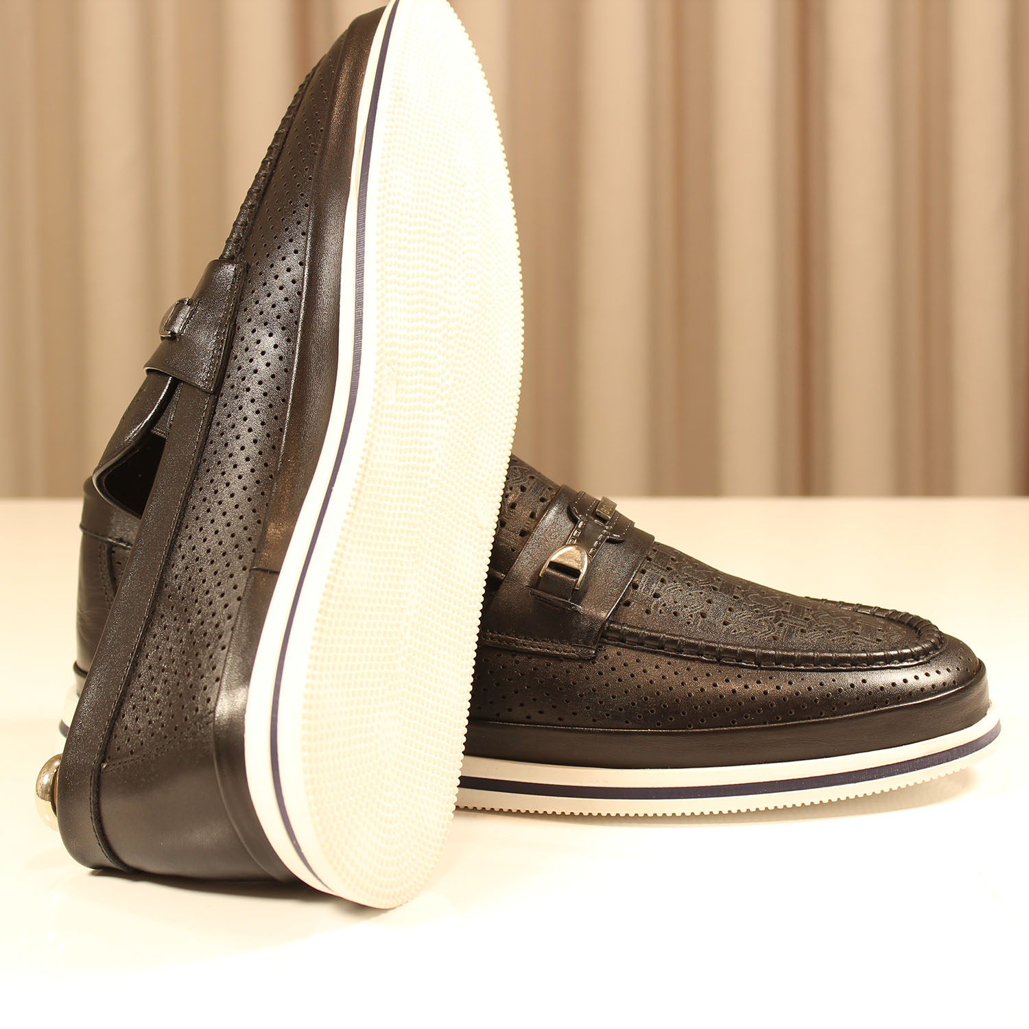 Erkek Casual 1-1 456-LAZER SIYAH - Image 4