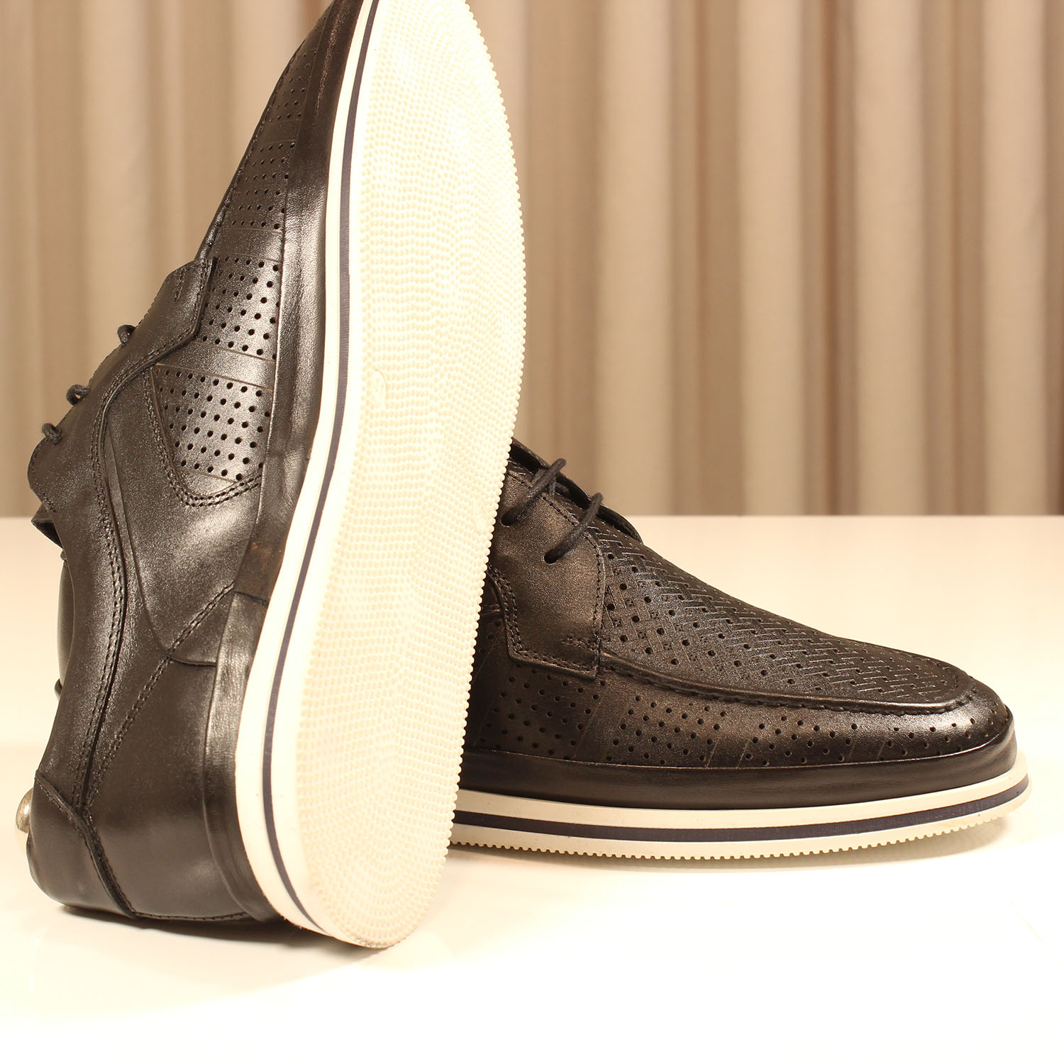 Erkek Casual 1-1 458-LAZER SIYAH - Image 4
