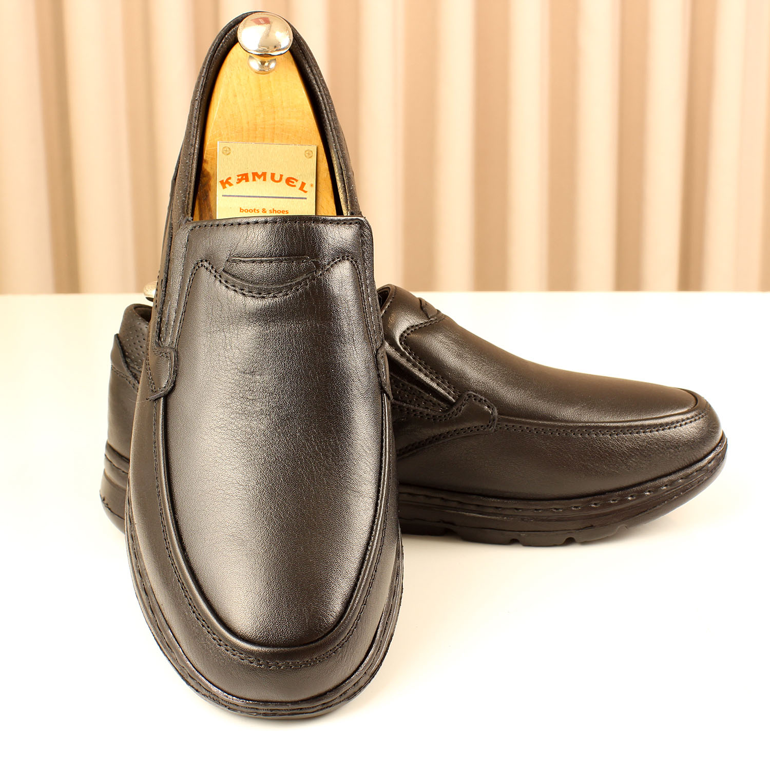 Kişilər üçün komfort ayaqqabı, qara, içərisi təbii dəri, üstü təbii dəri, alt hissəsi poli, 2-56 408 SIYAH - Image 2