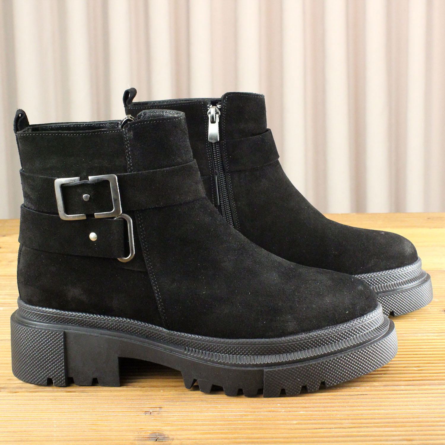 Kadın Boot 2-9 93901-SUET SIYAH - Image 2