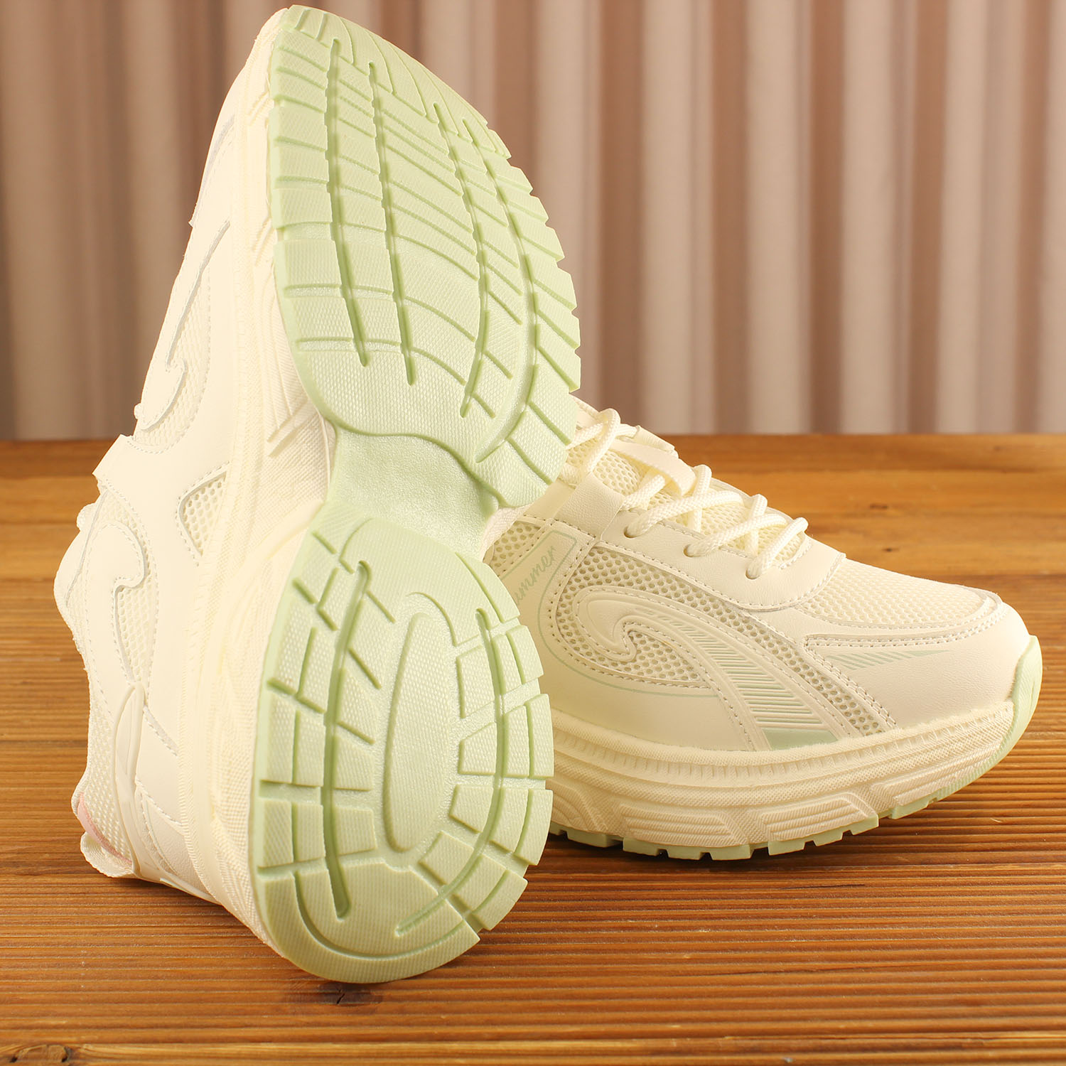 Kadın Spor D-8 725666 BEJ-YESIL - Image 4